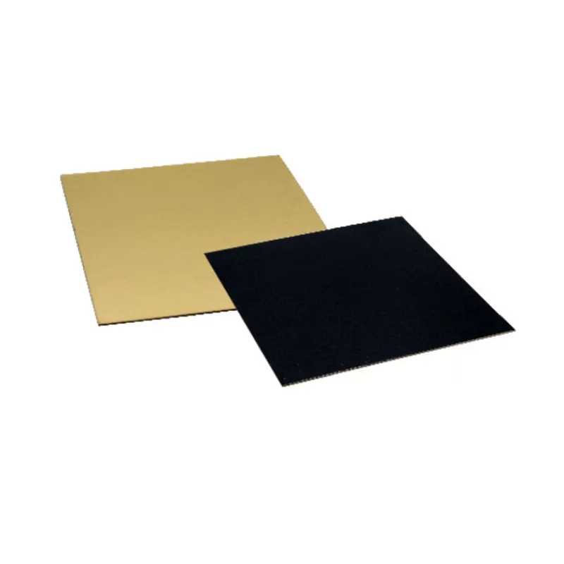 Cerf Dellier Cartons Carres Or/Noir 14 X 14 Cm Patisdecor (X5) Online