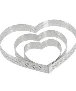 Cerf Dellier Cercle A Tarte Coeur Perfore Inox H 2 Cm De Buyer
