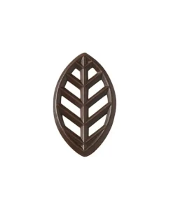 Cerf Dellier Décors Feuilles En Chocolat Noir (X175)