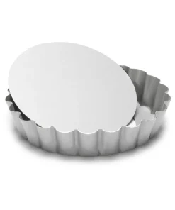 Cerf Dellier Moule A Tartelette Rond Antiadhesif Avec Fond Amovible