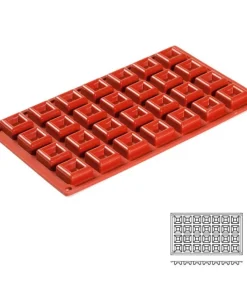Alternative view of Cerf Dellier Moule Silicone 28 Mini Savarins Carres