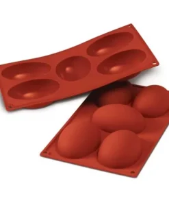 Cerf Dellier Moule Silicone 5 Demi Oeufs 10 Cm