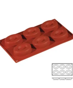 Alternative view of Cerf Dellier Moule Silicone 6 Savarins Ovales
