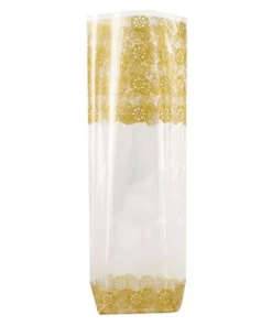 Alternative view of Cerf Dellier Sachets Fond Carton Dentelle Or (X100)  Sale